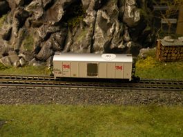 Modelleisenbahn Bell Kühlwagen silber (46)