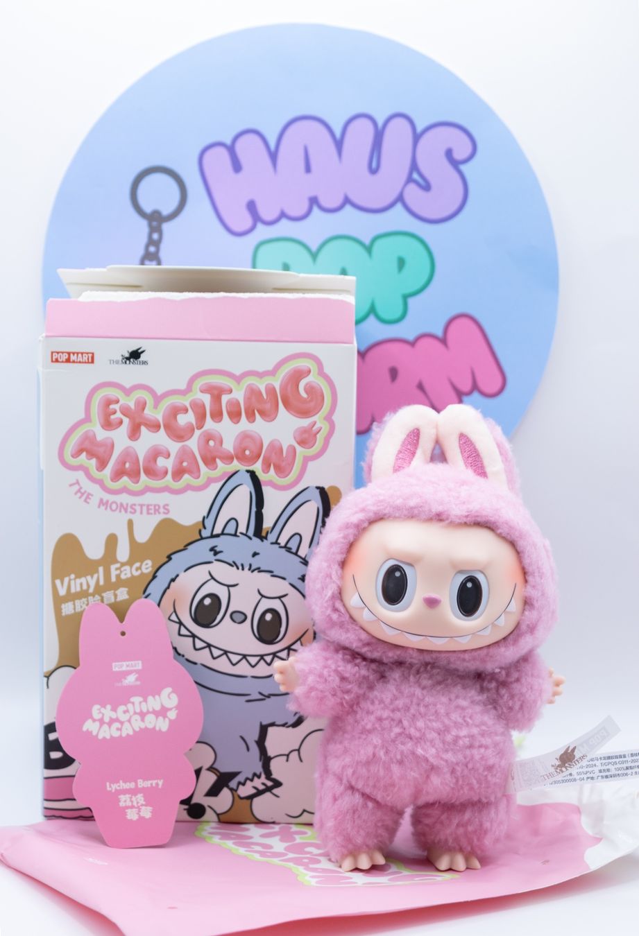 Pop Mart Figuren: POP MART The Monsters Labubu Exciting Macaron LYCHEE BERRY – Neu und originalverpackt aus Belmont-Lausanne von HausPopCharm
