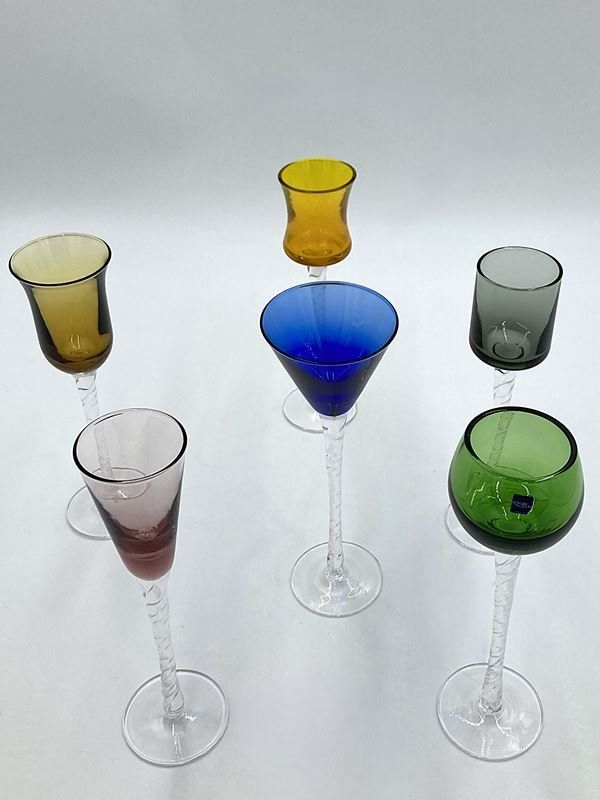 Gläser: LYNGBY GLAS |  Schnapsgläser | 6Stück | Multicolor – Neu (gemäss Beschreibung) aus Wittenbach von Restwert_St-Gallen