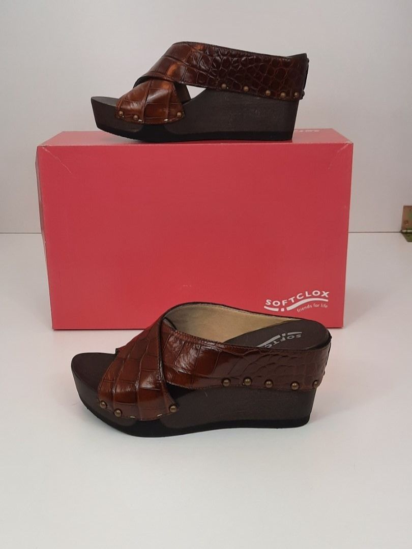 Softclox Damenschuhe: SOFTCLOX ALENA Krokoprint braun Gr. 36 – Neu und originalverpackt aus Seuzach von VT-Collections1