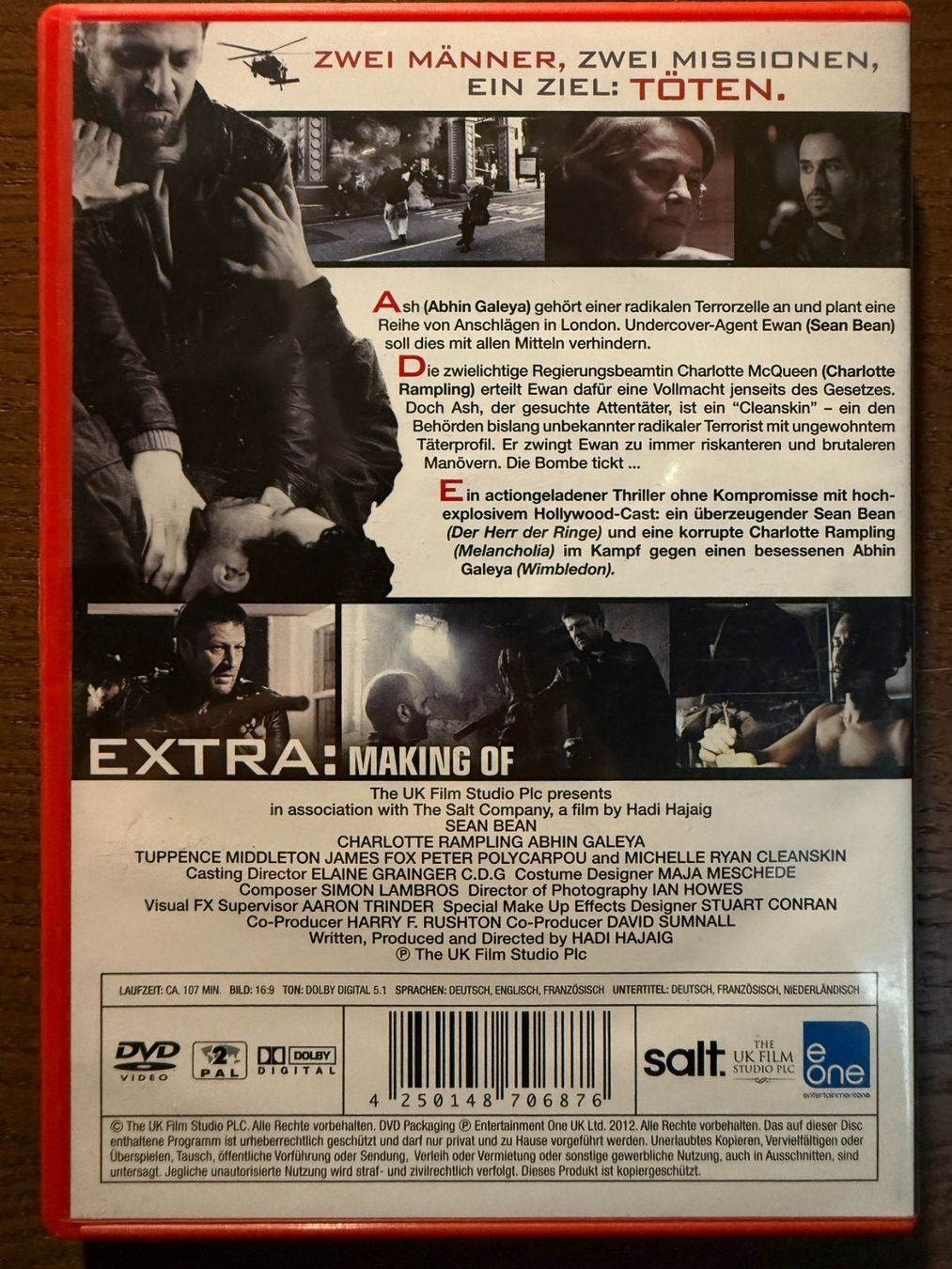 Alle DVDs: Cleanskin (2012) – Gebraucht aus Zürich von FilmFreunde 1