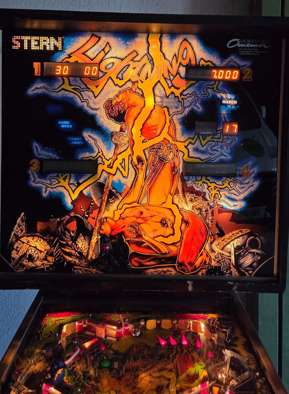 Stern Pinball Flipperkästen: Flipper "Lightning" Stern – Gebraucht aus Ettenhausen TG von elgravuro 9