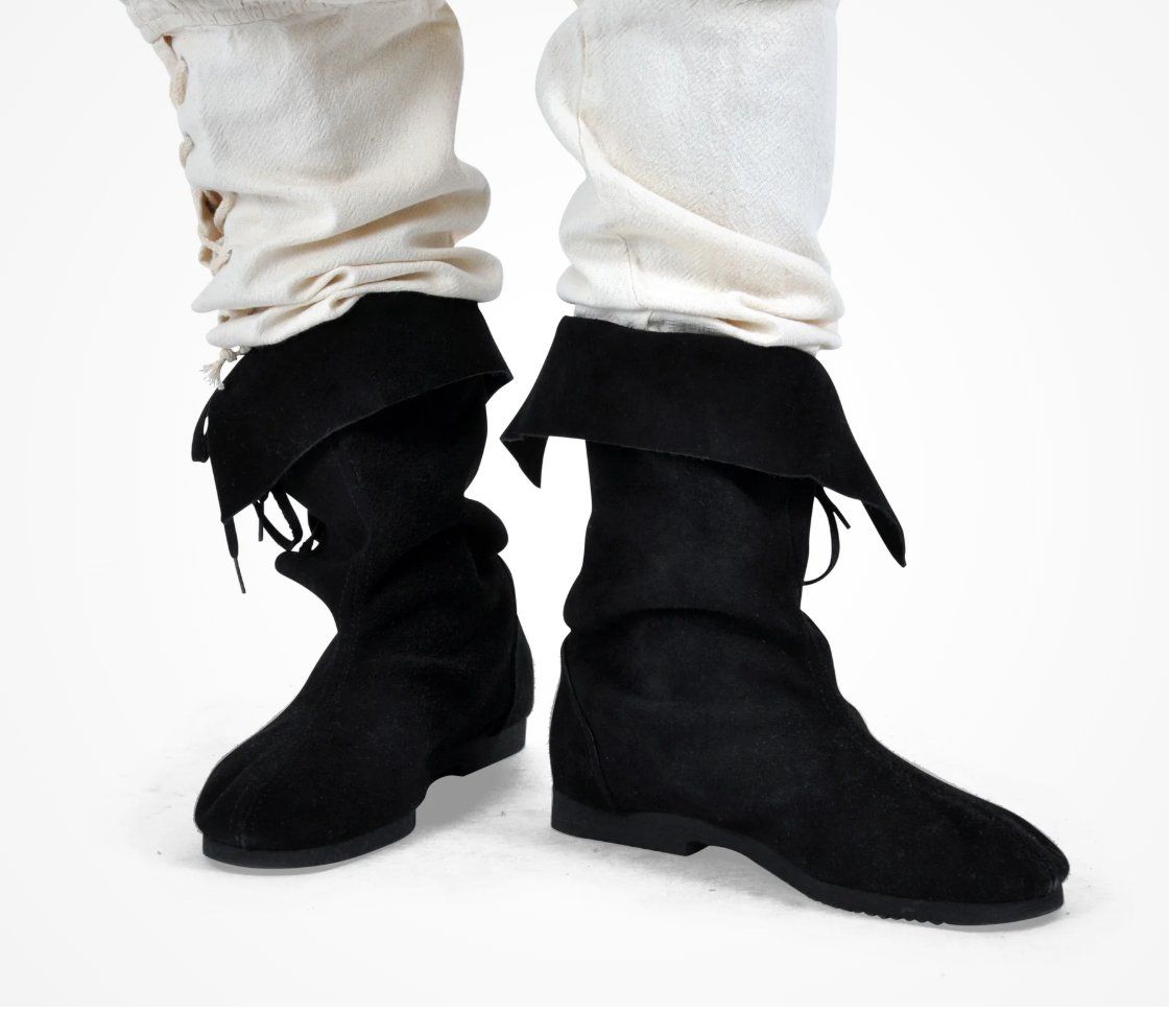 Herrenschuhe: Bottes à manchettes noires – Neu (gemäss Beschreibung) aus La Praz von Yenapas6 2