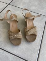 Roberto Santi Keilabsatz Sandalen Nude Gr. 39 Sommer