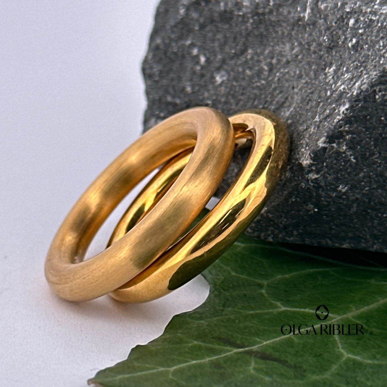 Olga Ribler Anelli: Edelstahl Set aus 2 Ringen Grösse 60 – Nuovo (secondo la descrizione) da Luzern venduto da Schmuckoutlet 3