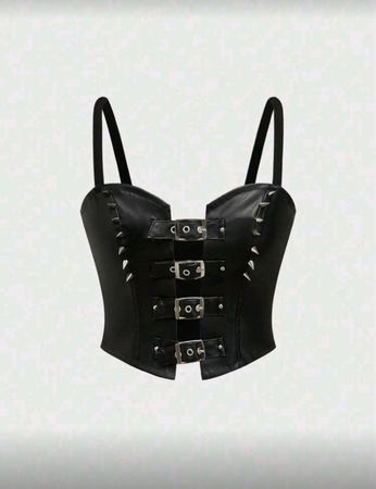 Gothic Kunstleder Top Gr M *neu*