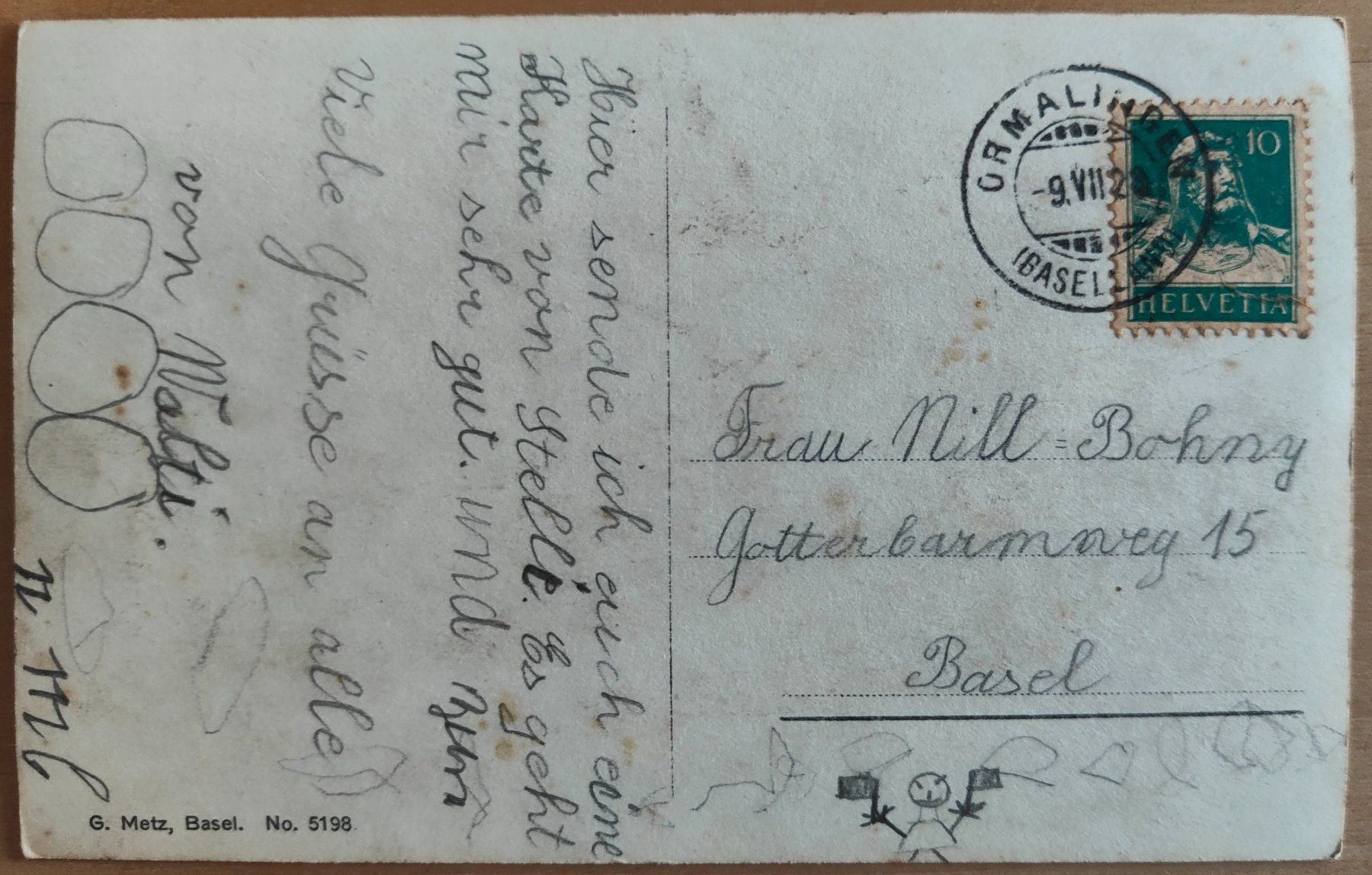 Ansichtskarten: Hofgut Stelli bei Ormalingen um 1920 – Gebraucht aus St. Erhard von Chaeferli6 1