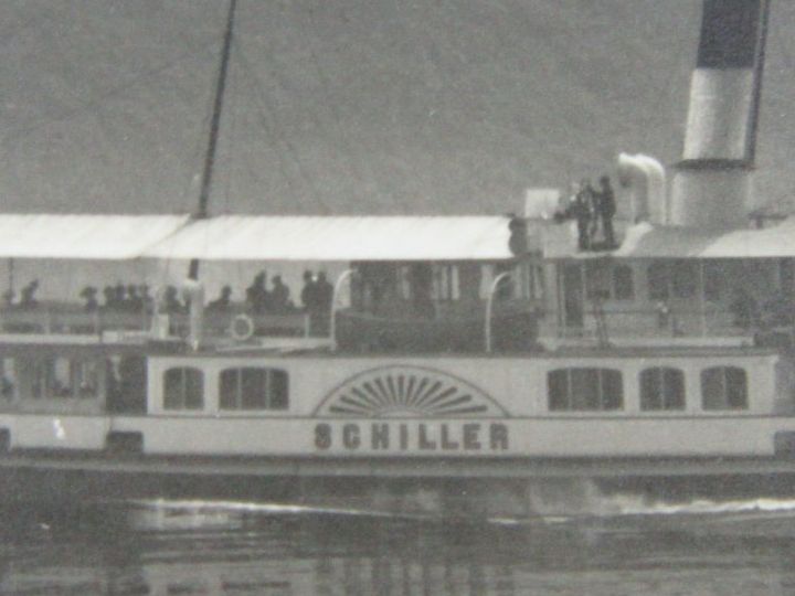 Cartoline postali: RADDAMPFER SCHILLER GEGEN SCHWALMIS AK ONW – Usato da Ettingen venduto da Hausi4711 1