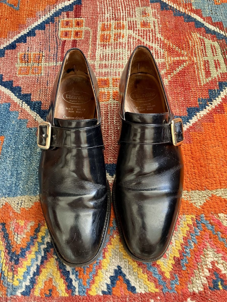 Church's Scarpe da uomo: Church's Black Monk Strap - Size 9 – Usato da Zürich venduto da leo_q7c6