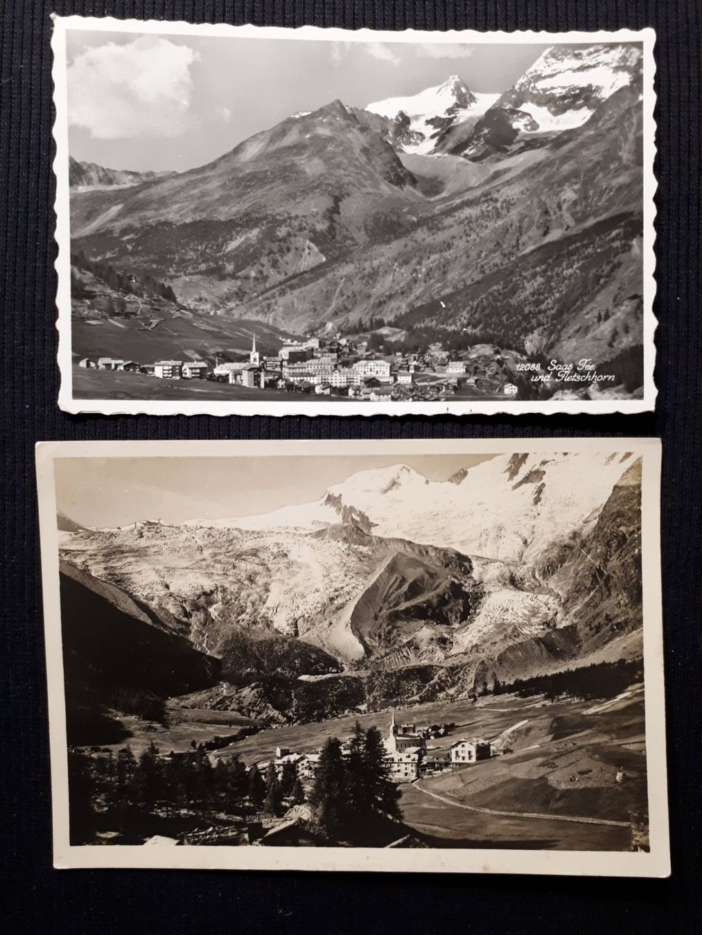 Ansichtskarten: 2 X SAAS - FEE – Gebraucht aus Ponto Valentino von giorgia06