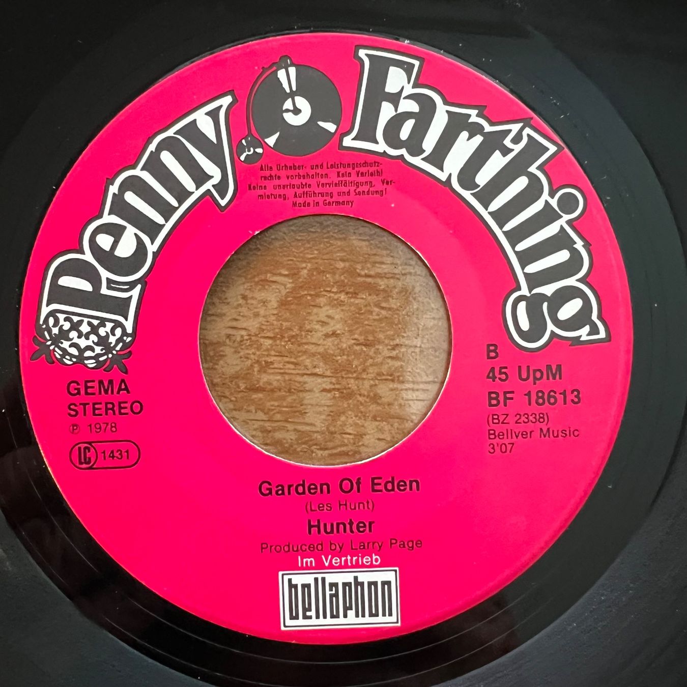 Schallplatten: Hunter - She's Got It / 1. D-Press. 1978 – Gebraucht aus Gais von soundcave57 3