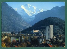 Interlaken - Blick auf Jungfrau,1980, gelaufen, Grossformat