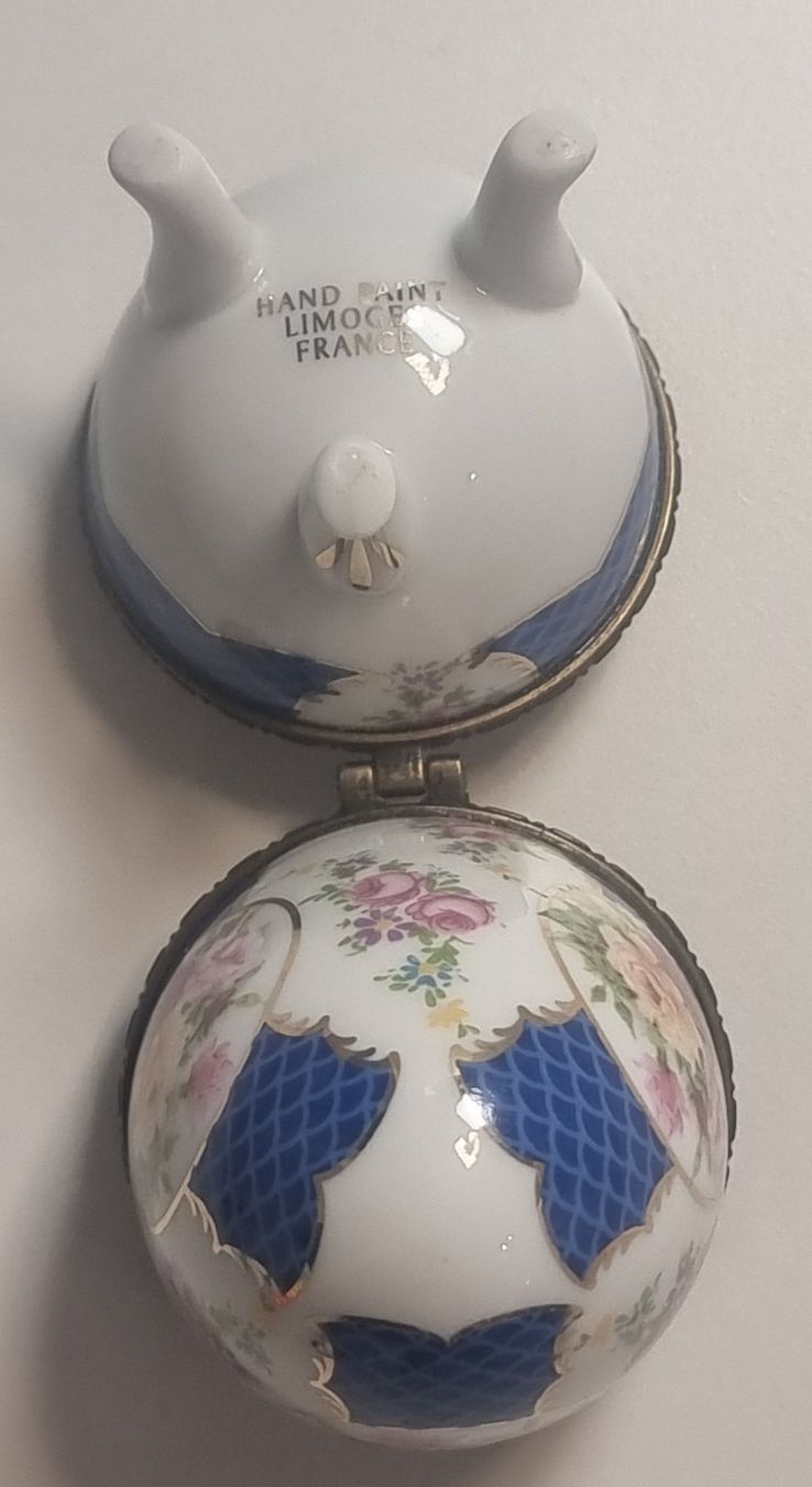 Barattoli: antikes LIMOGES Schmuck Ei Dose handbemalt Goldrand – Usato da Dürnten venduto da Bachtelrider_ 8
