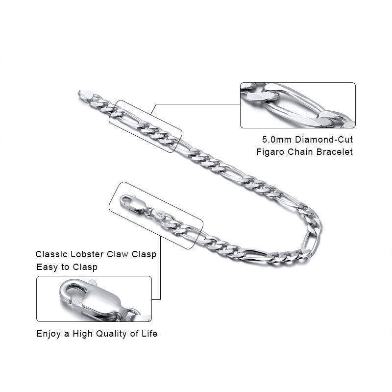 Bracciali & Braccialetti: silber armkette für Männer – Nuovo e nell'imballaggio originale da St. Gallen venduto da yatoot26 1