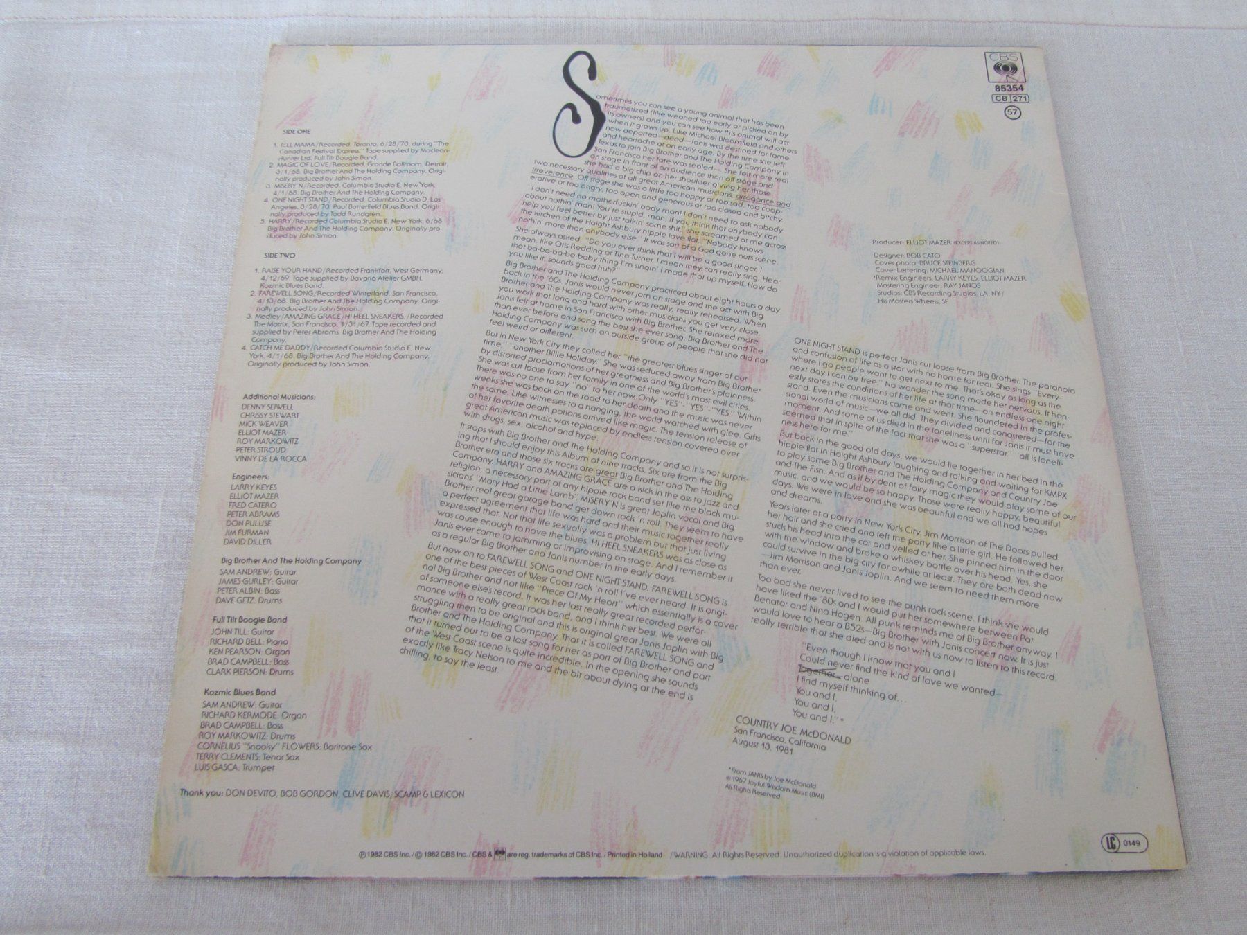 Dischi in vinile: JANIS JOPLIN:    Farewell Songs – Usato da Seengen venduto da mikelele 4
