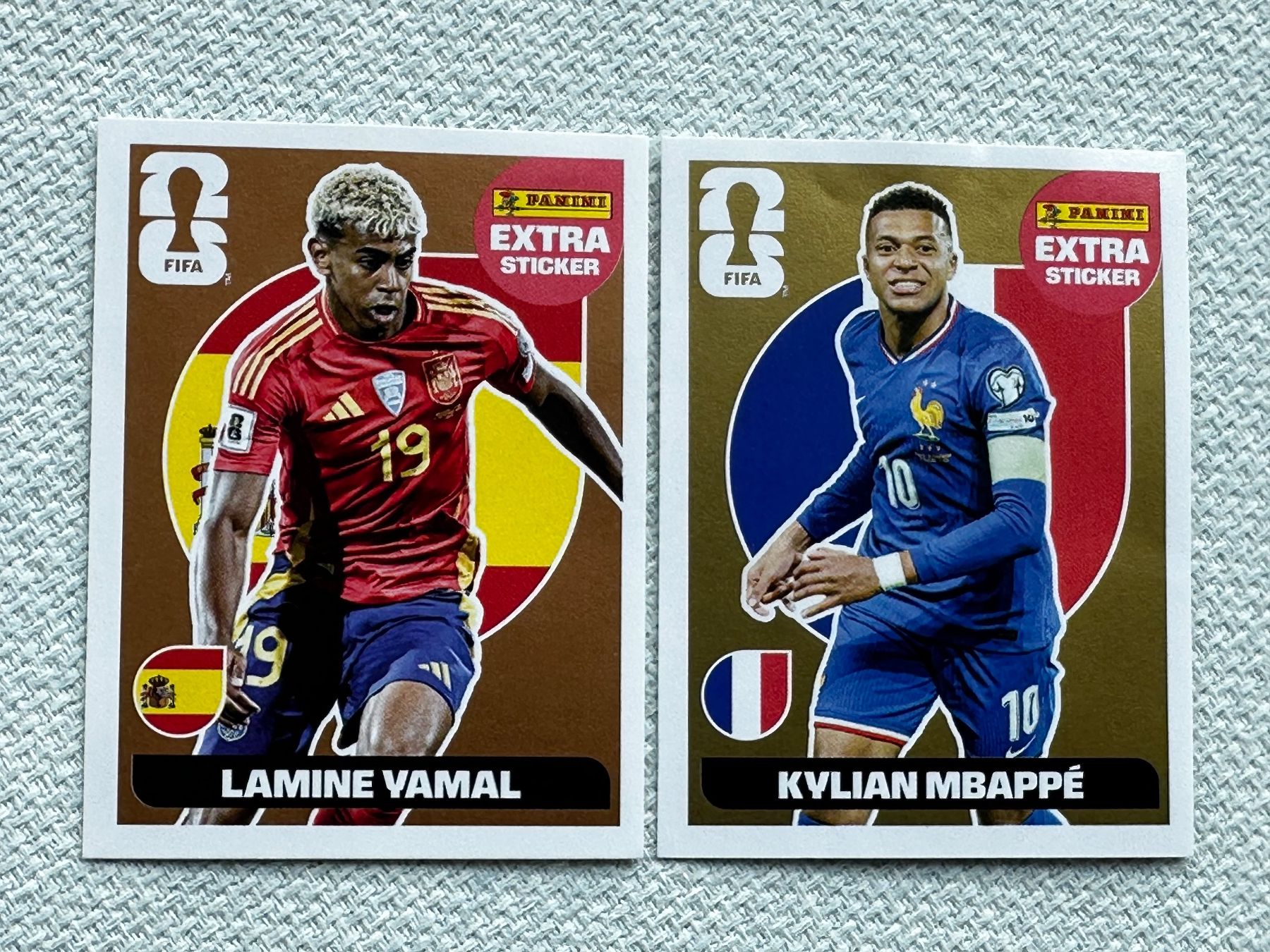 Panini Carte collezionabili: 2x Extra sticker Mbappé GOLD + Yamal bronze – Nuovo (secondo la descrizione) da Yens venduto da Rilou80