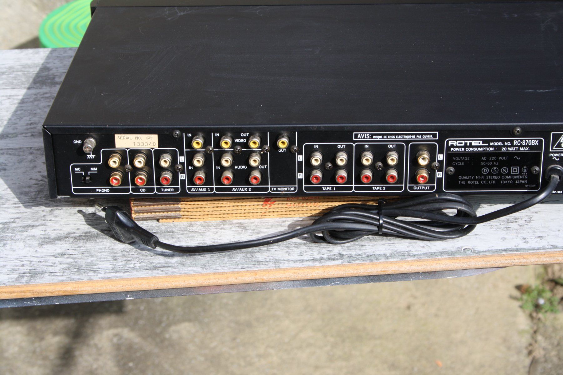 Rotel Amplificatori: VINTAGE ROTEL PREAMPLIFIER RC-870BX – Difettoso da Wauwil venduto da Pneuedy 6