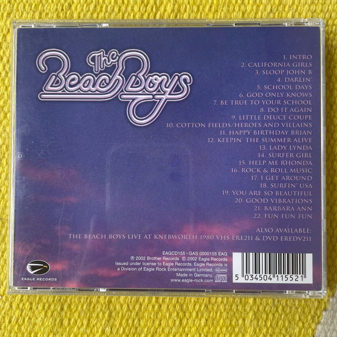 CD: BEACH BOYS-LIVE AT KNEBWORTH 1980 – Usato da Rorschacherberg venduto da CD-Roli 1