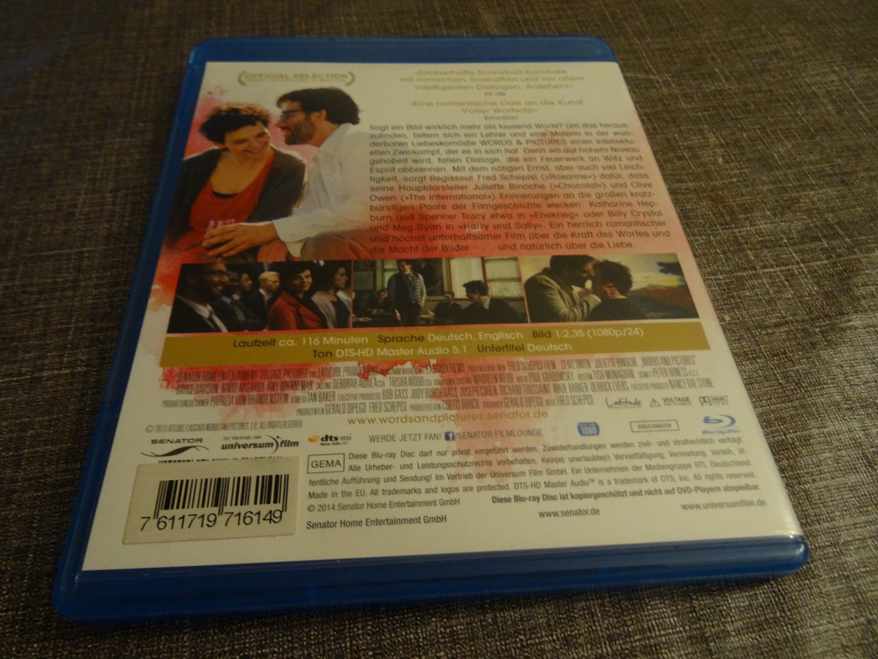 Alle DVDs: Blu-ray Words & Pictures – Gebraucht aus Olten von Disc-Verkauf 2