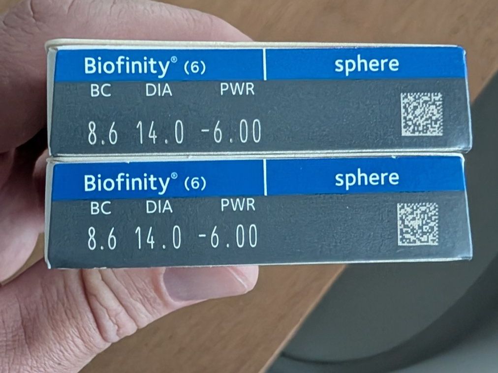 Lenti a contatto: CooperVision Biofinity - Kontaktlinsen 2x 6er Pack – Nuovo e nell'imballaggio originale da Oftringen venduto da RetroMister 1