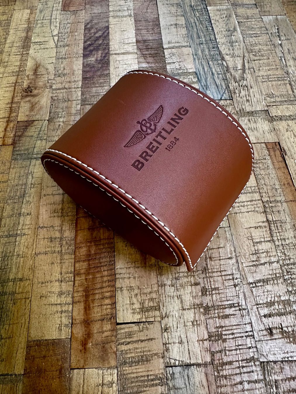 Scatole porta orologi: Etui de voyage en cuir Breitling – Usato da Genève venduto da Vintage-Tools