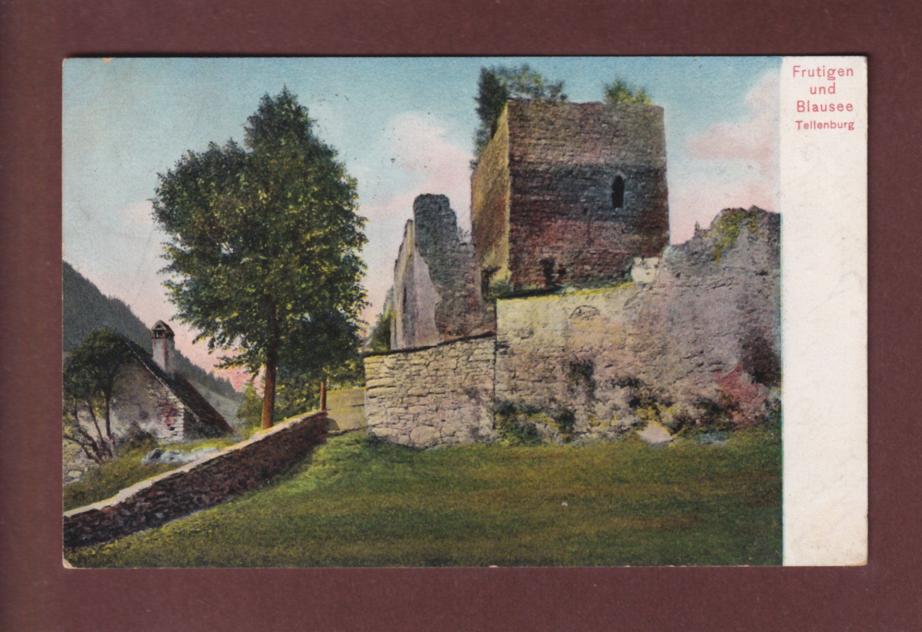 Cartes postales: FRUTIGEN - Tellenburg - 1911 // Eckbug // – D'occasion à Pully par nicecards-shop
