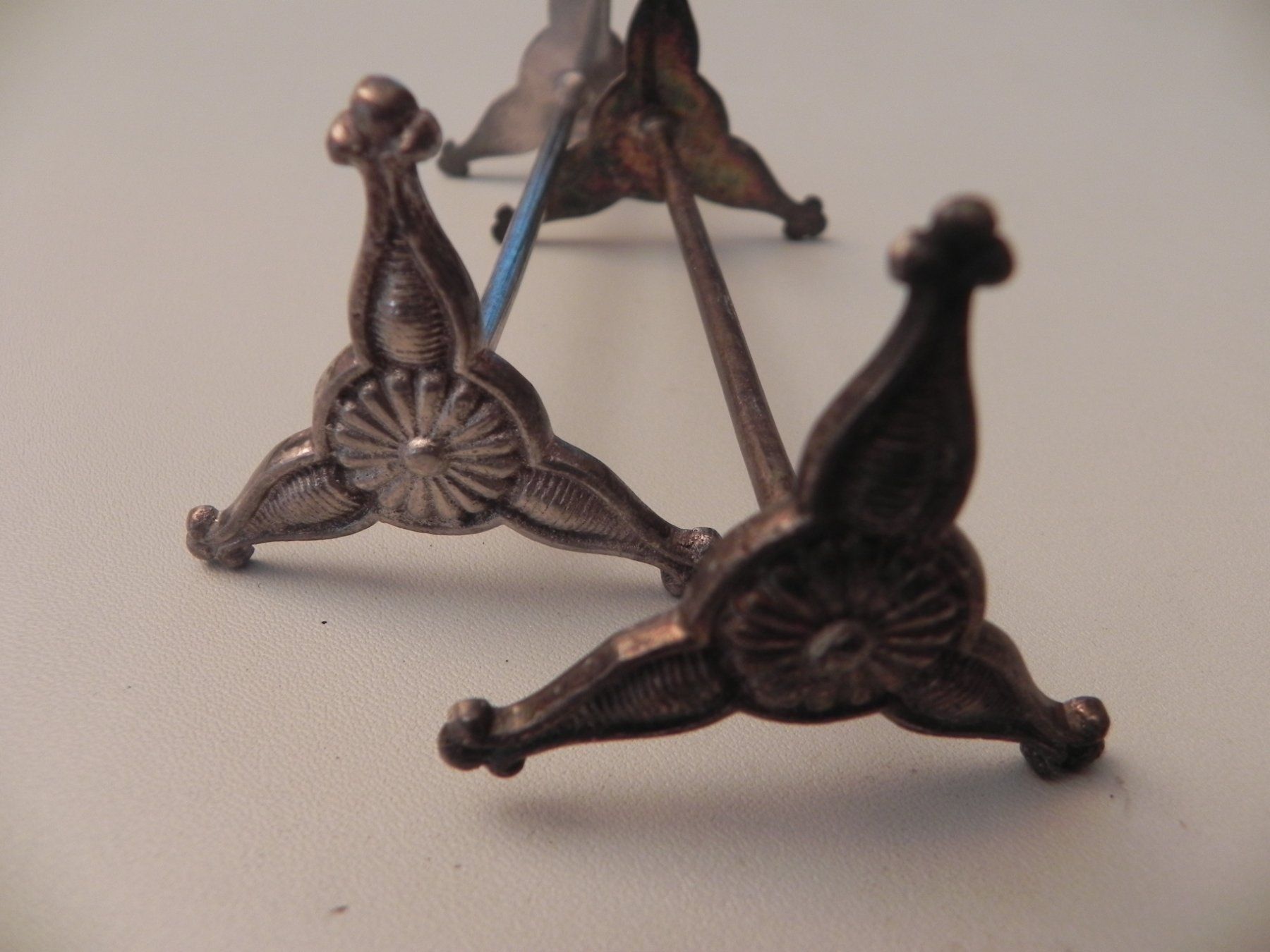 Set di posate: 12 alte Messerbänkchen versilbert - Jugendstil ? – Usato da Minusio venduto da Lory64 4