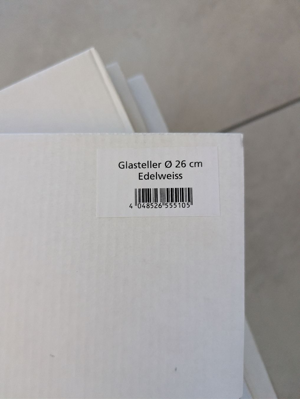 Teller: Glasteller Edelweiß  – Neu und originalverpackt aus Bern von berneroberlaenderin 1