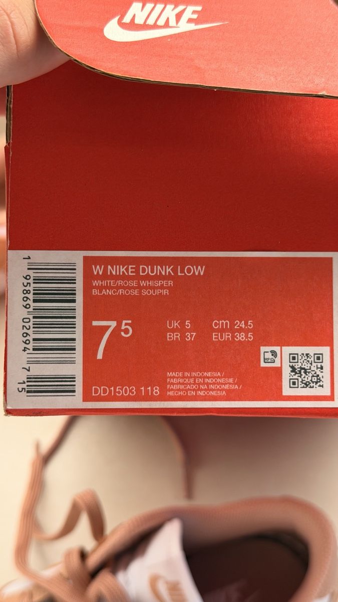 Nike Scarpe da uomo: Nike Dunk Low Rose Whisper - Nuove  – Nuovo e nell'imballaggio originale da Lumino venduto da Kussed 7