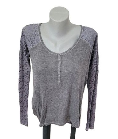 Abercrombie & Fitch Shirt XS Spitze Grau