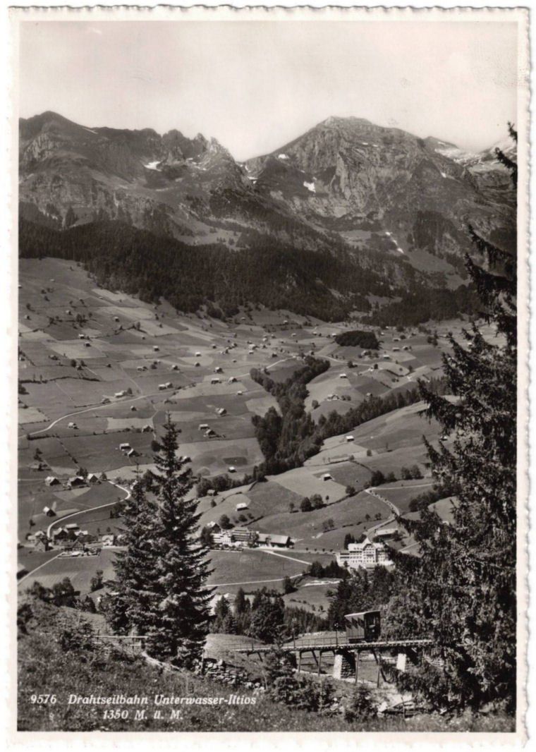 Cartoline postali: Unterwasser - Standseilbahn Iltios – Usato da Binningen venduto da Mountainrider