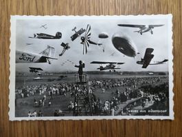 AK Gruss aus Duebendorf Flugplatz 1932