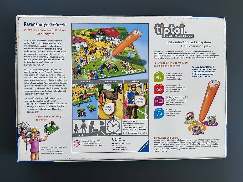 Puzzle: Tiptoi Puzzle der Ponyhof – Usato da Zürich venduto da Stoerte 3
