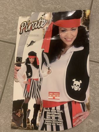 Fasnacht Piratessa Kostüm, Grössse M