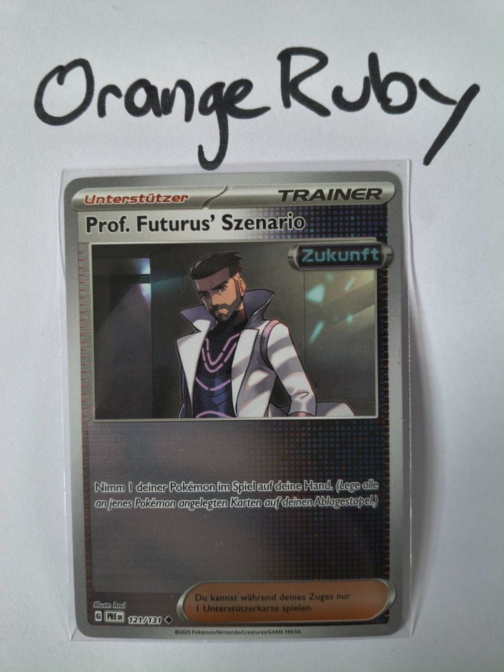 Pokémon Carte collezionabili: Prof. Futuru's Szenario 121/131 REVERSE Prismatic Evolutions – Usato da St. Gallen venduto da OrangeRuby
