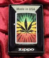 Zippo Feuerzeug – Hanfblatt