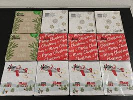 Neu - Servietten - Weihnachten - 12 Packungen - 33cm x 33cm