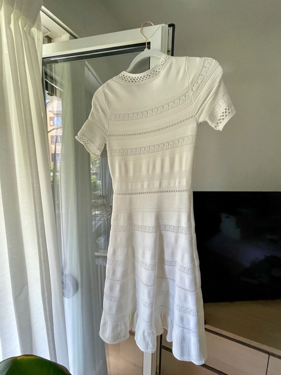Sandro Vestiti: SANDRO knitted white dress XS/S – Usato da Zürich venduto da Angela_Fashion_Lover 5