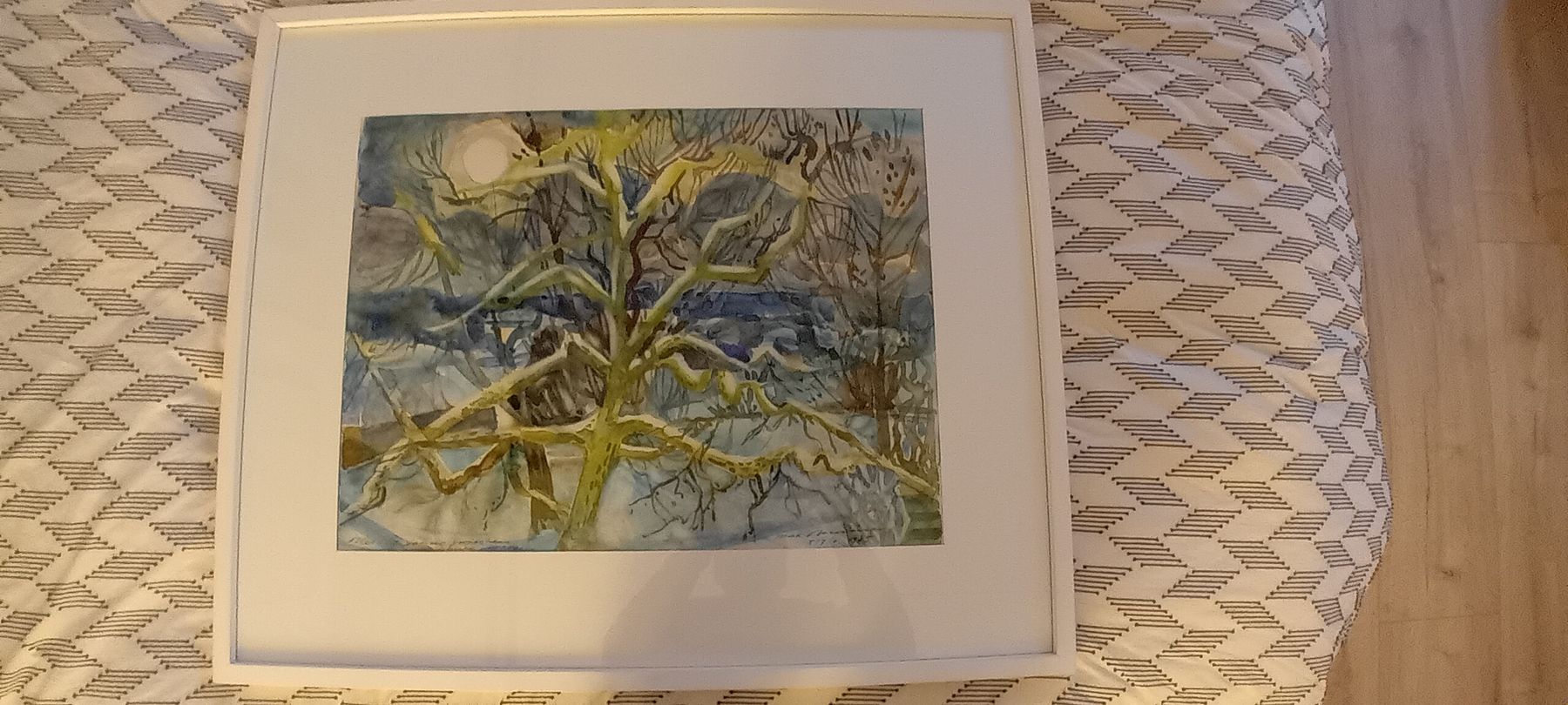 Dipinti: Original Max Brunner Signed Abstract Watercolor – Usato da Bern venduto da This_that_other_all 5