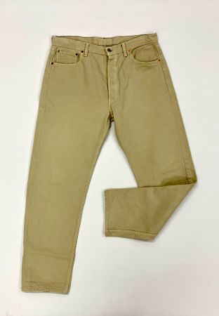 Original Levi's 501 Jeans, Beige, Top Zustand, W.34