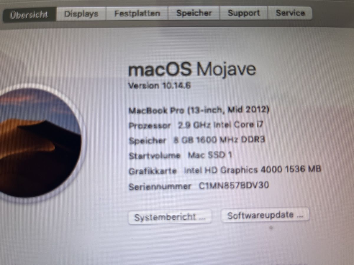 Apple Notebook: Macbook Pro 13‘, 2012 – Usato da Luzern venduto da d.zobrist 2