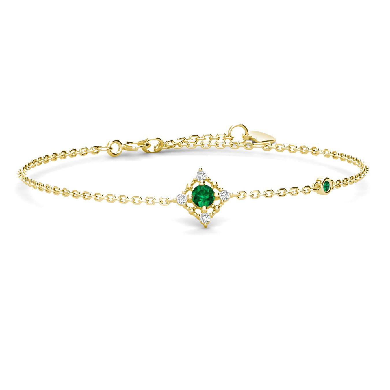 Bracciali & Braccialetti: Silberarmband mit Smaragd (lab-grown) – Nuovo (secondo la descrizione) da Frauenfeld venduto da steel_with_stil 1
