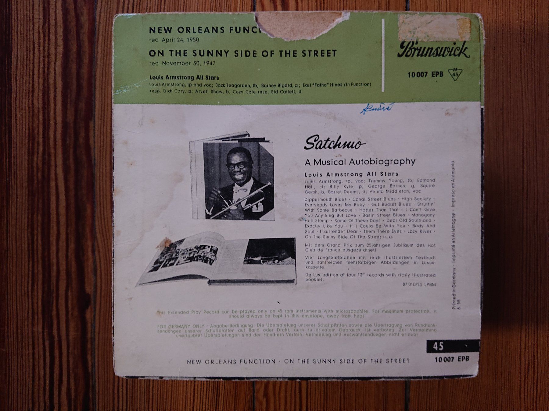 Dischi in vinile: LOUIS ARMSTRONG - 1 Single & 1 EP – Usato da Genève venduto da othhei 5