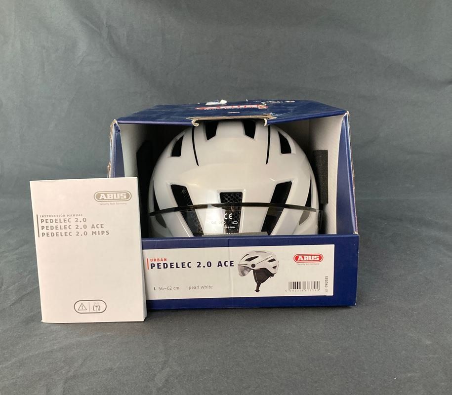 Abus Caschi: ABUS | Pedelec 2.0 Ace | Velohelm | L | Weiss – Usato da Wittenbach venduto da Restwert_St-Gallen 5