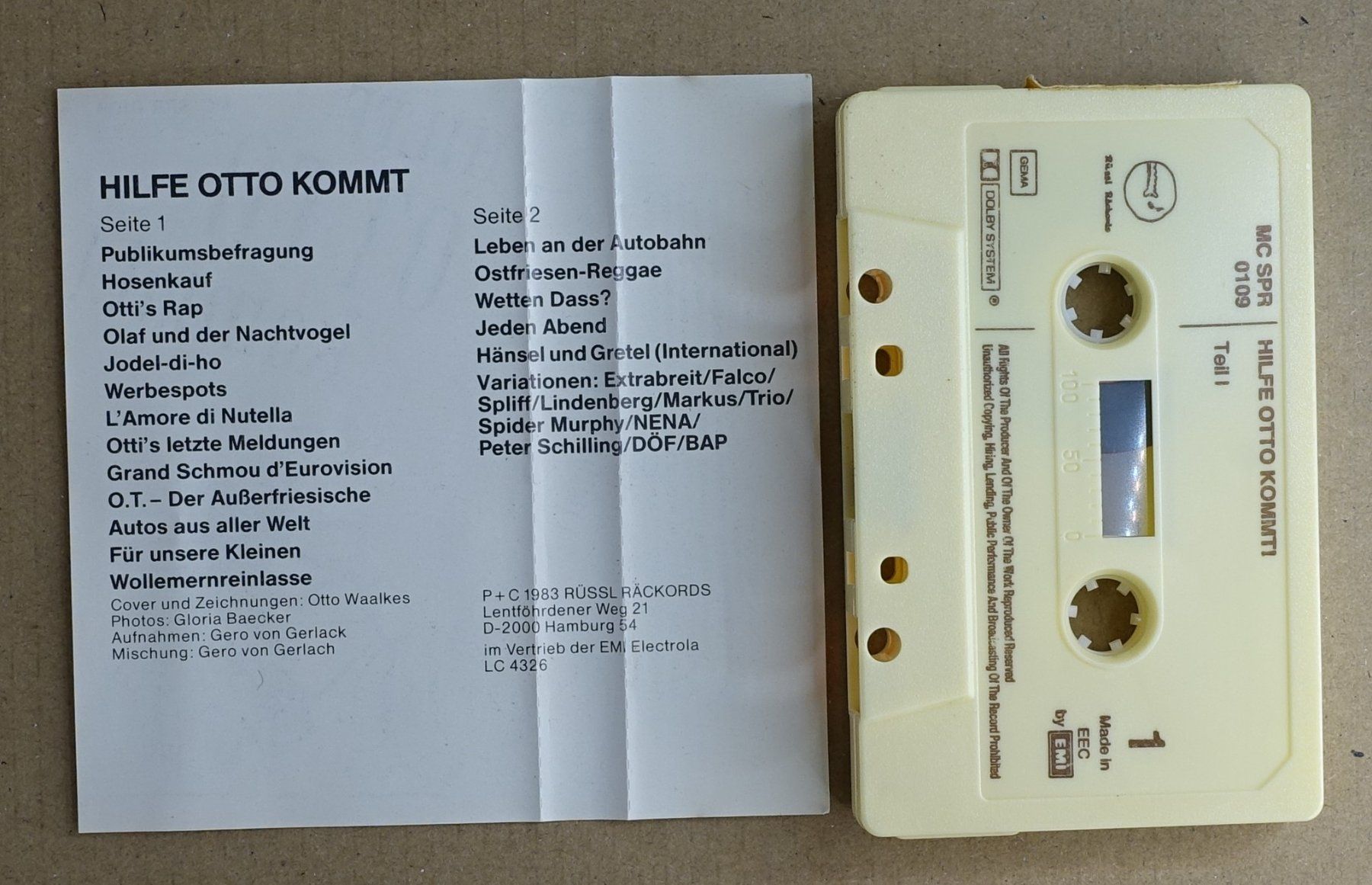 Musicassette: Hilfe Otto Kommt! - (Comedy) – Usato da Sessa venduto da discoverymedia 1