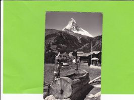 Zermatt-Holzbrunnen bei Winkelmatten