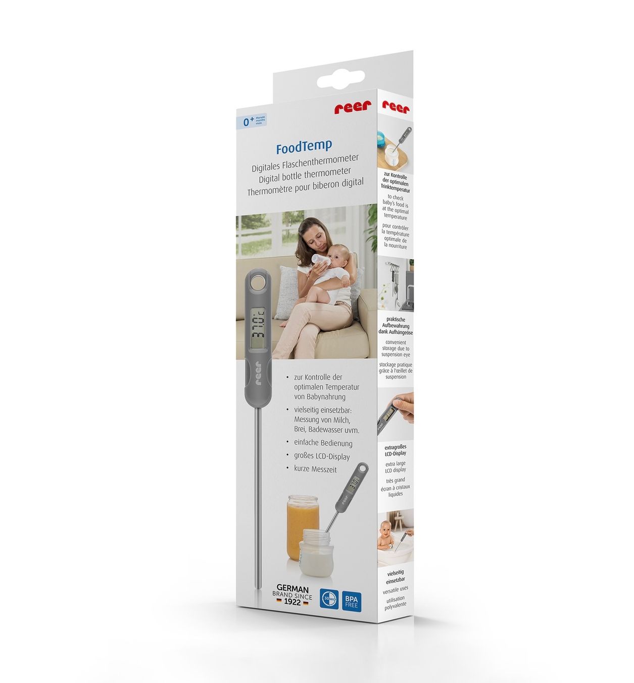 Reer Altro per la casa: Reer Digitales Flaschenthermometer "FoodTemp" grau – Nuovo (secondo la descrizione) da Basel venduto da Seifehuesli 5