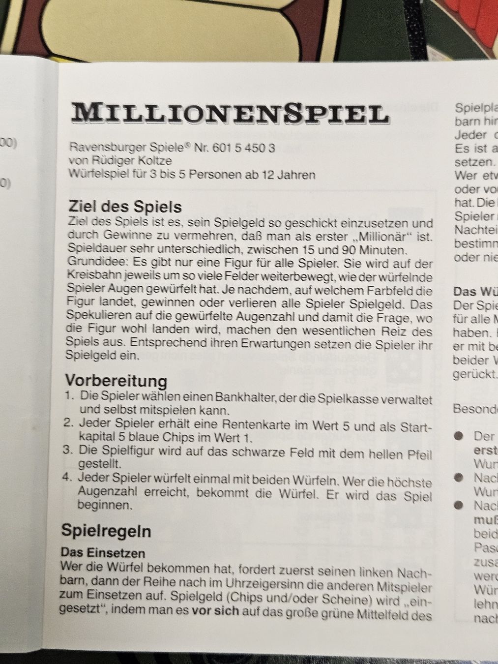 Ravensburger Spiele: Millionenspiel- Ravensburger Brettspiel Klassiker - #WT18 – Gebraucht aus Oberdorf BL von BaldenEagle 3