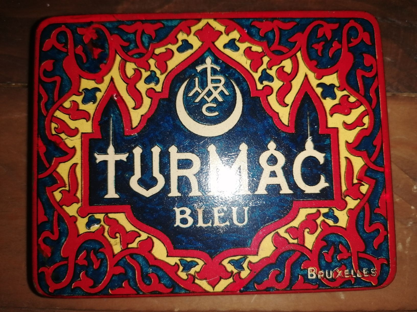 Tabak: Antike Blechdose Turmac Bleu 20 Zigs  – Gebraucht aus Zürich von Tin4Life