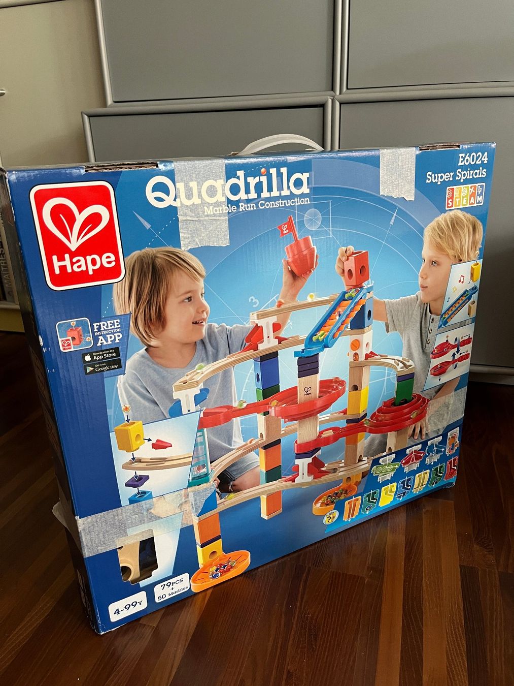 Hape Giochi: Kugelbahn Hape Quadrilla Super Spirals E6024 – Usato da Zürich venduto da khokle